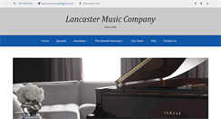 Desktop Screenshot of lancastermusic.com
