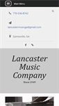 Mobile Screenshot of lancastermusic.com