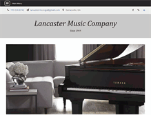Tablet Screenshot of lancastermusic.com